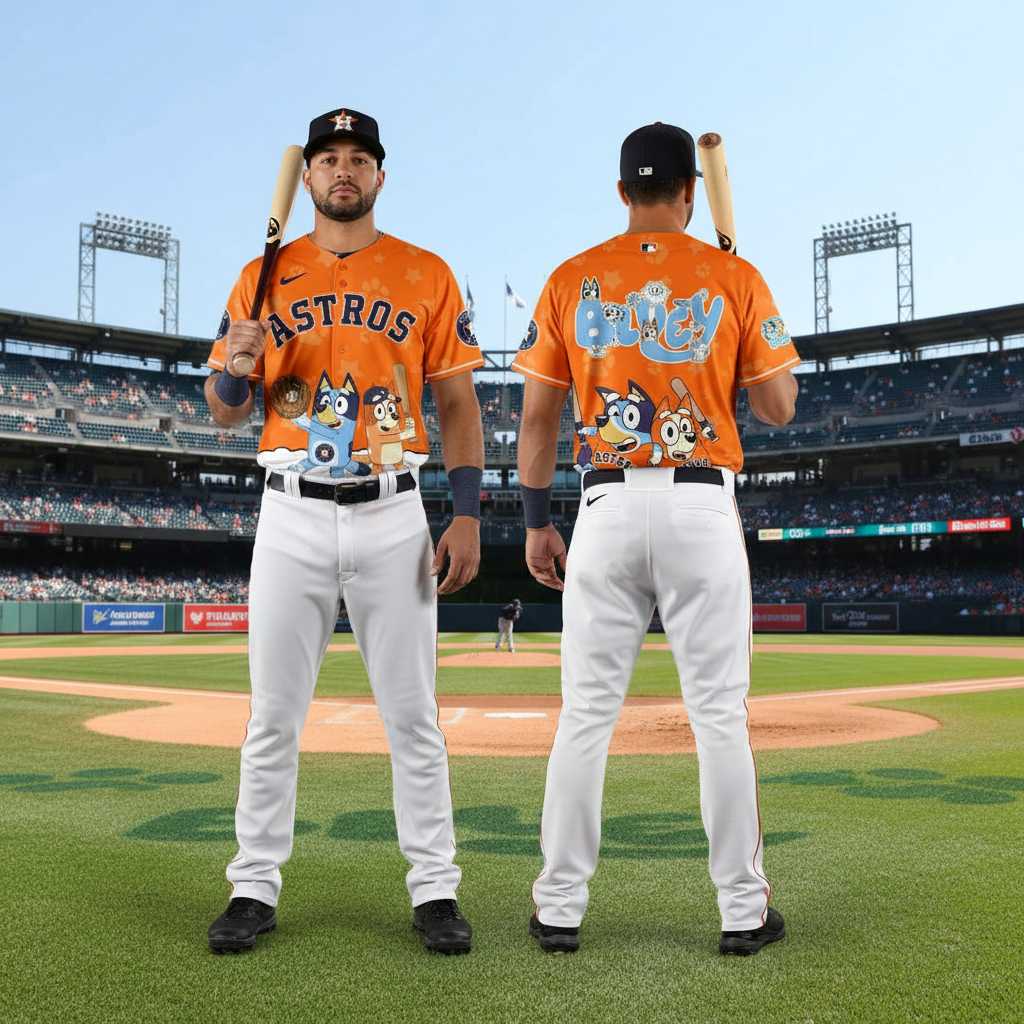 Houston Astros Bluey Night Limited Baseball Jersey