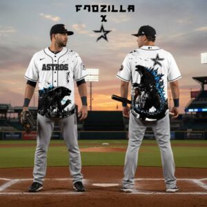 Houston Astros Godzilla Monster Baseball Jersey 5