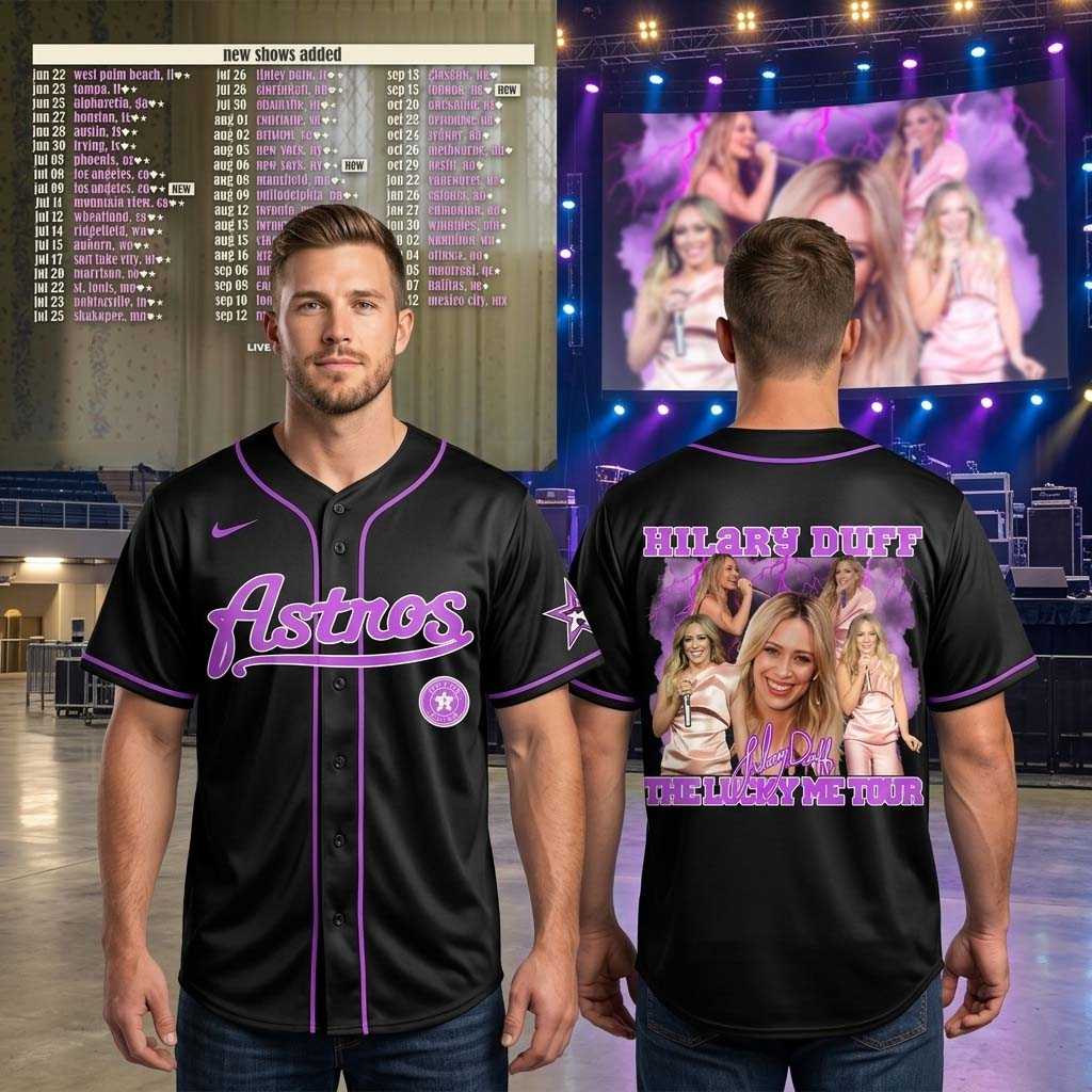 Houston Astros Hilary Duff The Lucky Me Tour 2026 Exclusive Jersey Houston Astros Hilary Duff The Lucky Me Tour 2026 Exclusive Jersey