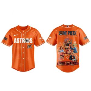 Houston Astros One Piece Live-action 2026 Baseball Jersey: black,