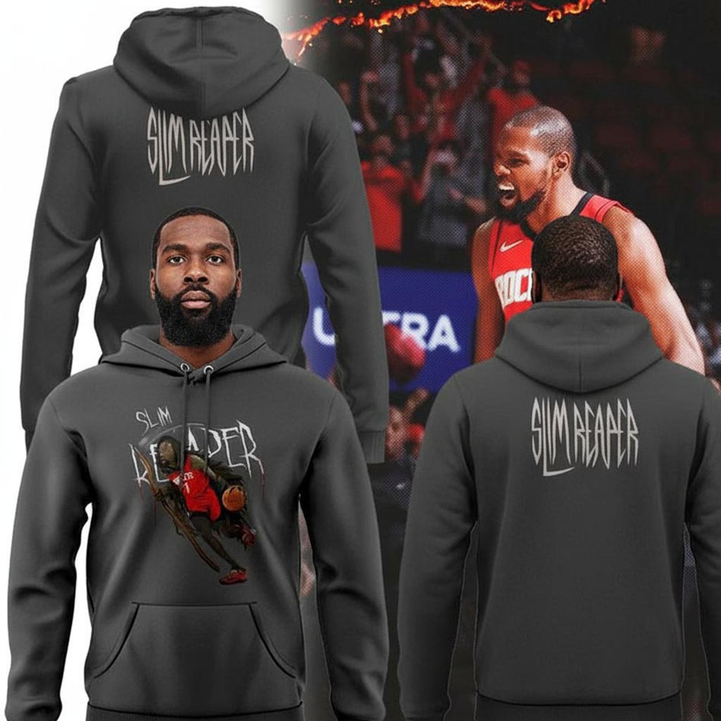 Houston Rockets Kevin Durant Slim Reaper Hoodie Tee