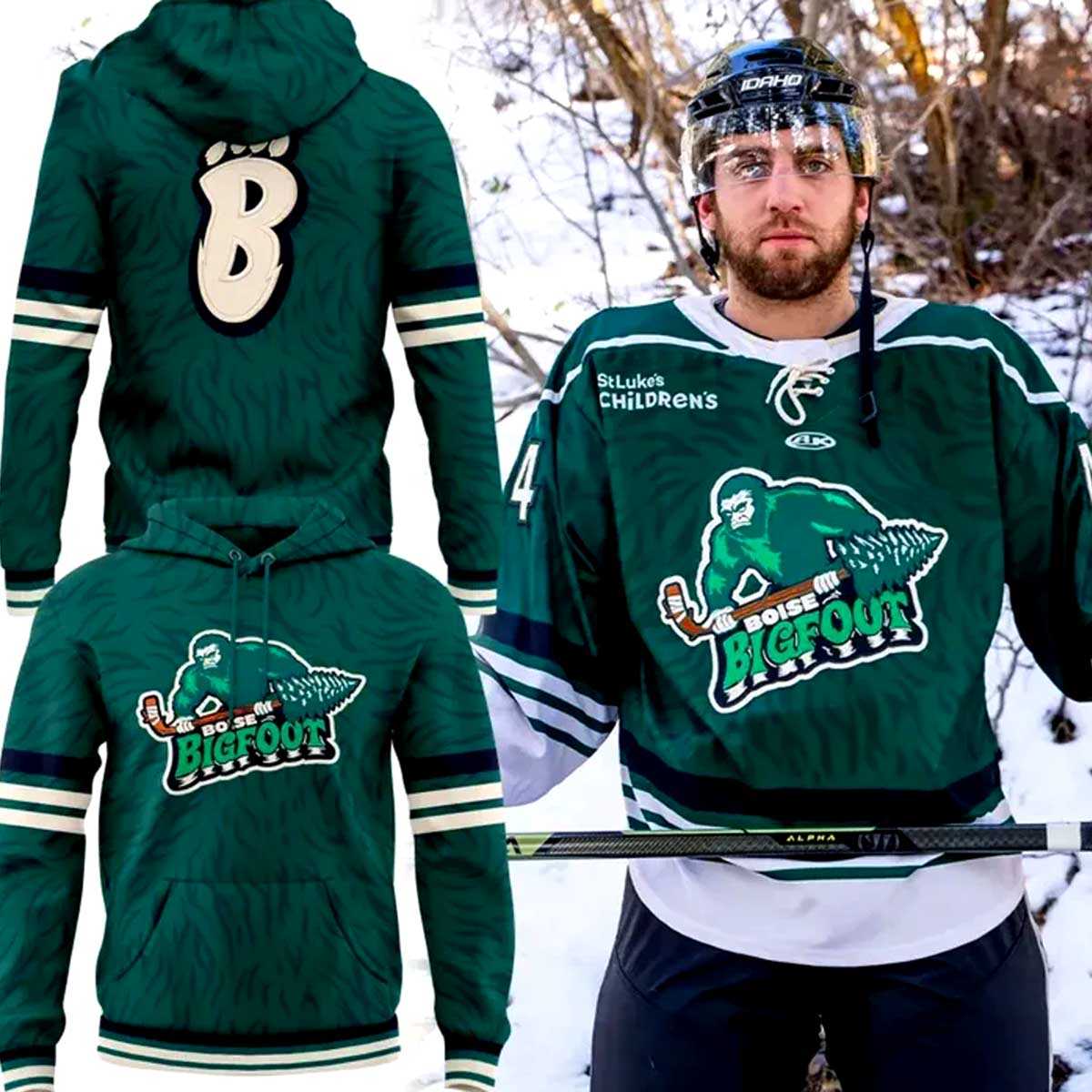 Idaho Steelheads Boise Bigfoot Special Edition Hoodie