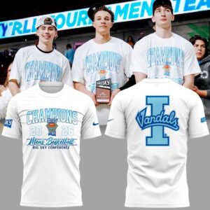 Idaho Vandals Big Sky Champions Edition For Fan T- Shirt