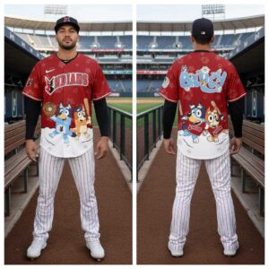 Indianapolis Indians Bluey Night Limited Edition Baseball Jersey Indianapolis Indians Bluey Night Limited Edition Baseball Jersey