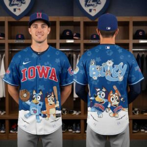 Iowa Cubs Bluey Night Limited Edition Baseball Jersey Iowa Cubs Bluey Night Limited Edition Baseball Jersey