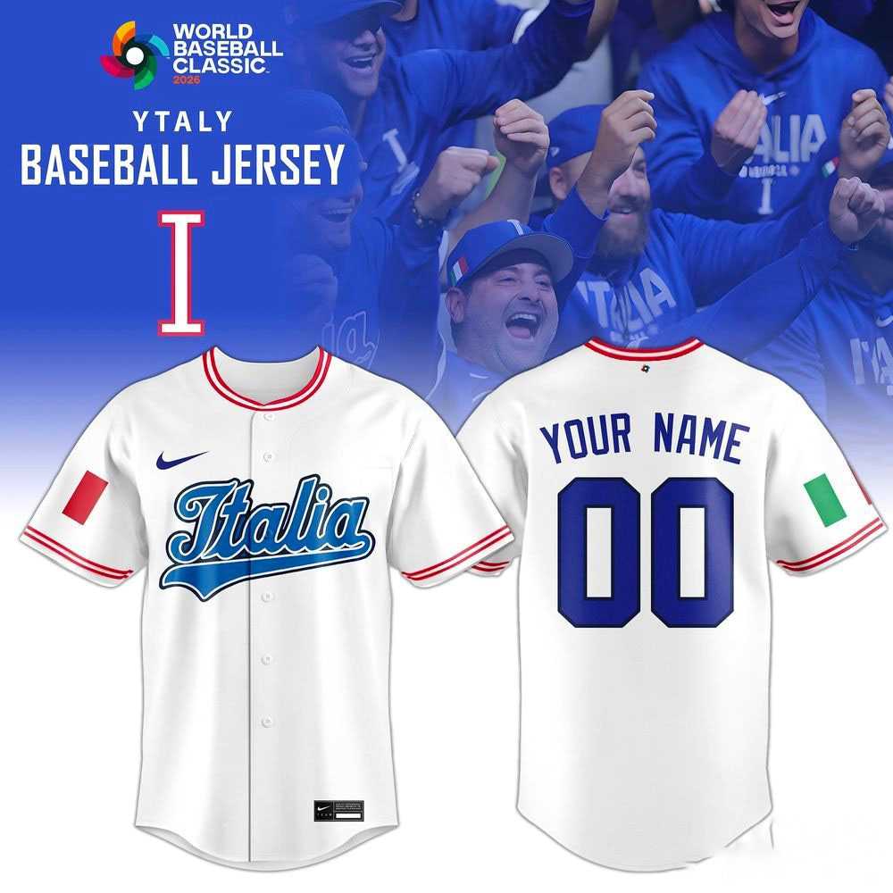 Italy World Baseball Classic 2026 White Jersey Italy World Baseball Classic 2026 White Jersey