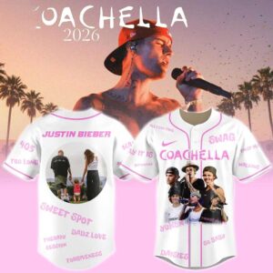 Justin Bieber Coachella 2026 Desert Vibes Baseball Jersey