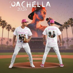 Justin Bieber Coachella 2026 Desert Vibes Baseball Jersey