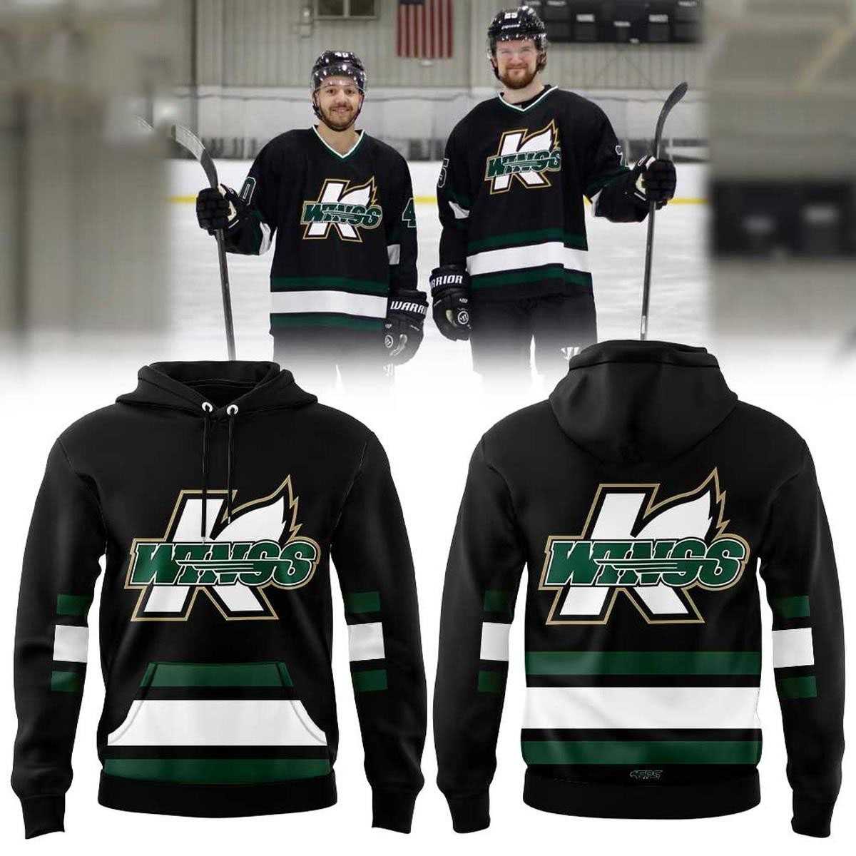 Kalamazoo Wings American Retro 2026 Night Hoodie Tee