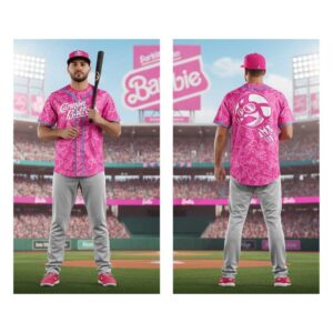Kannapolis Cannon Ballers Barbie Game Day Pink 2026 Baseball Jersey