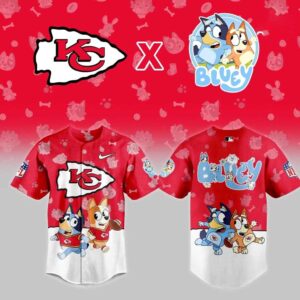 Kansas City Chiefs Bluey Night Baseball Jersey