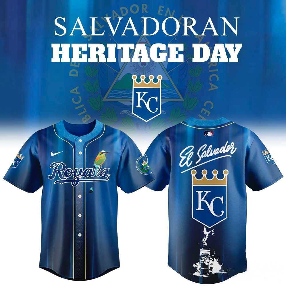 Kansas City Royals Salvadoran Heritage Day 2026 Baseball Jersey