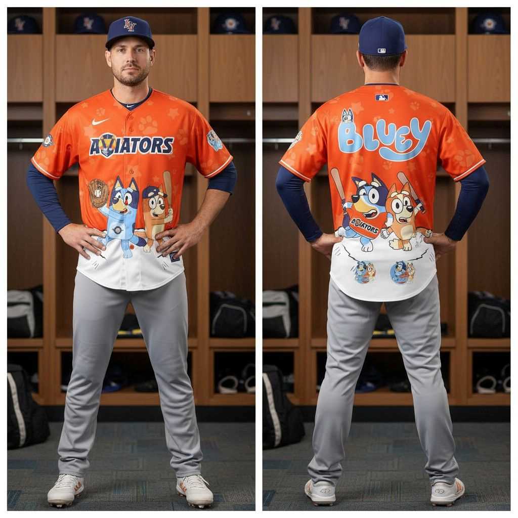 Las Vegas Aviators Bluey Night Limited Edition Baseball Jersey