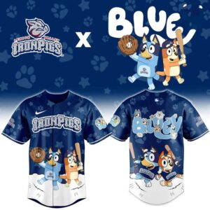 Lehigh Valley IronPigs Bluey Night Limited Edition Baseball Jersey