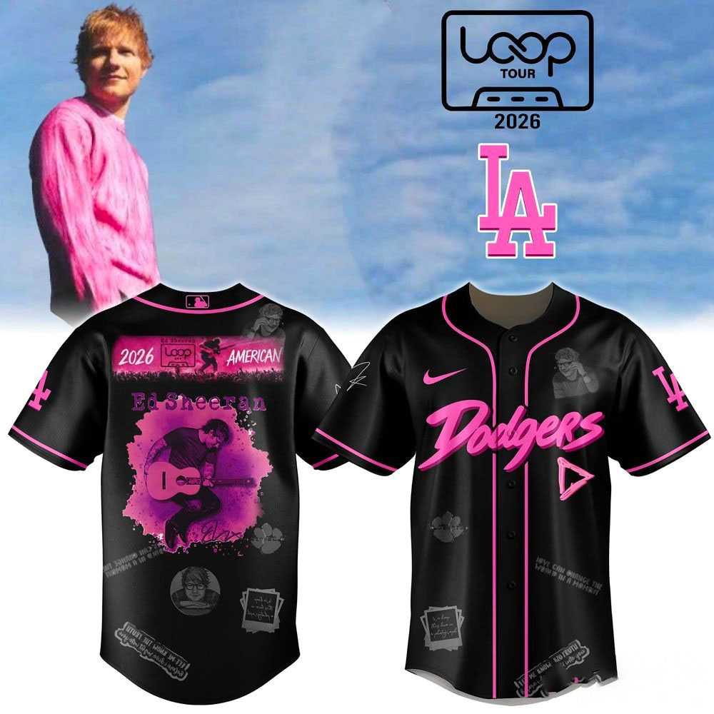 Loop Tour 2026 Ed Sheeran Los Angeles Dodgers Jersey