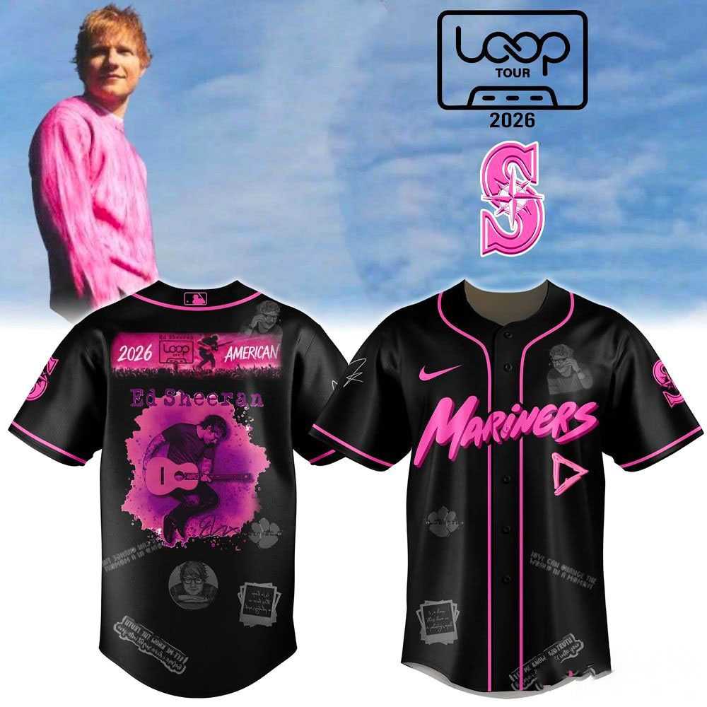 Loop Tour 2026 Ed Sheeran Seattle Mariners Baseball Jersey