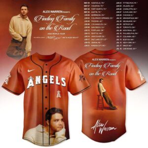 Los Angeles Angels Alex Warren Finding Family on the Road Tour 2026 Jersey