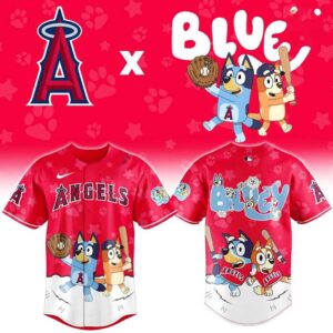Los Angeles Angels Bluey Night Limited Baseball Jersey