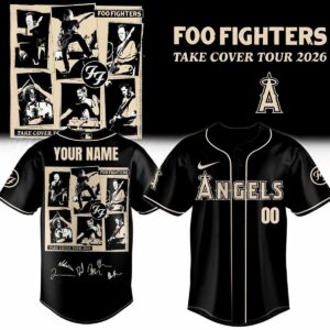 Los Angeles Angels Foo Fighters Take Cover Tour 2026 Baseball Jersey