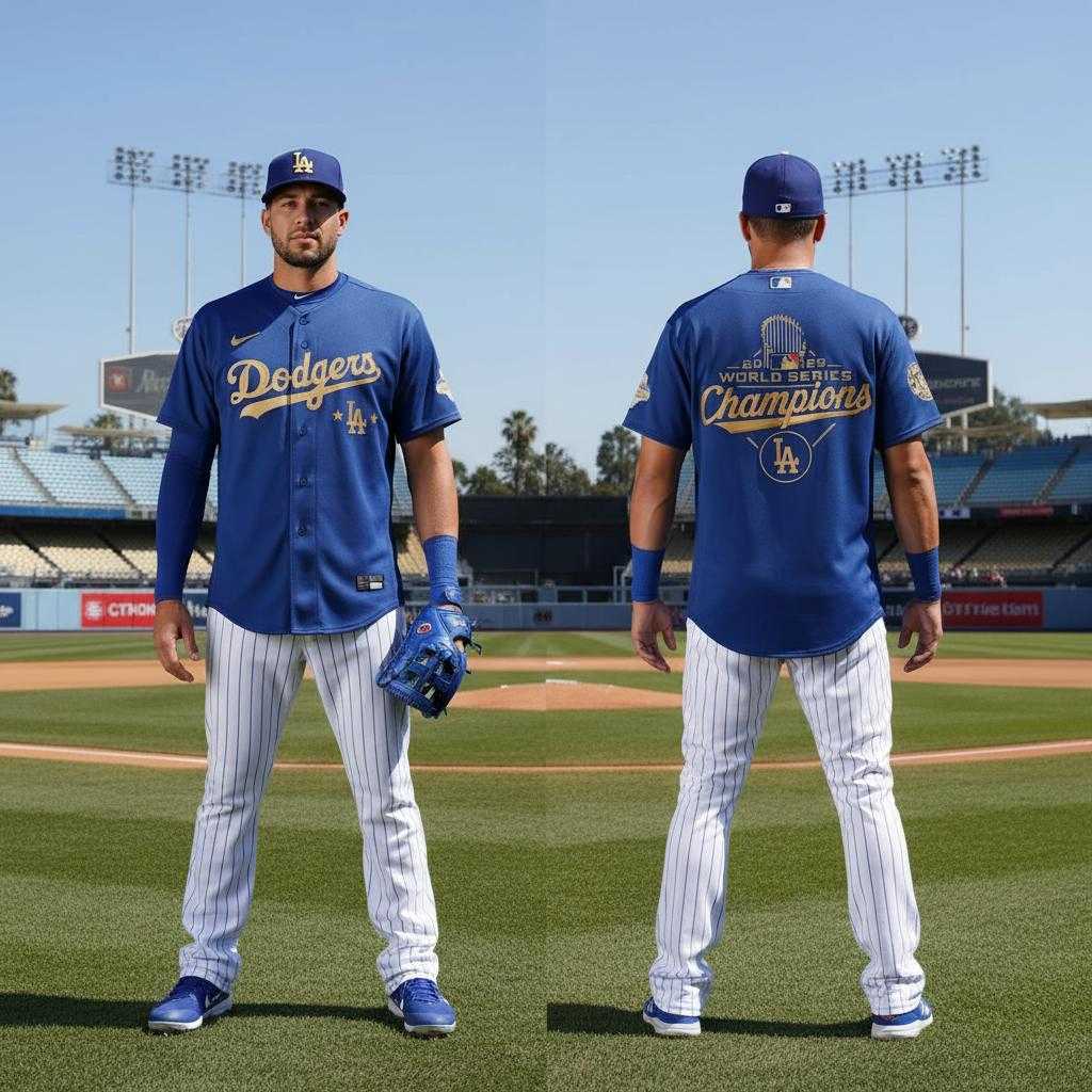 Los Angeles Dodgers 2026 Gold Collection World Series Champs Jersey
