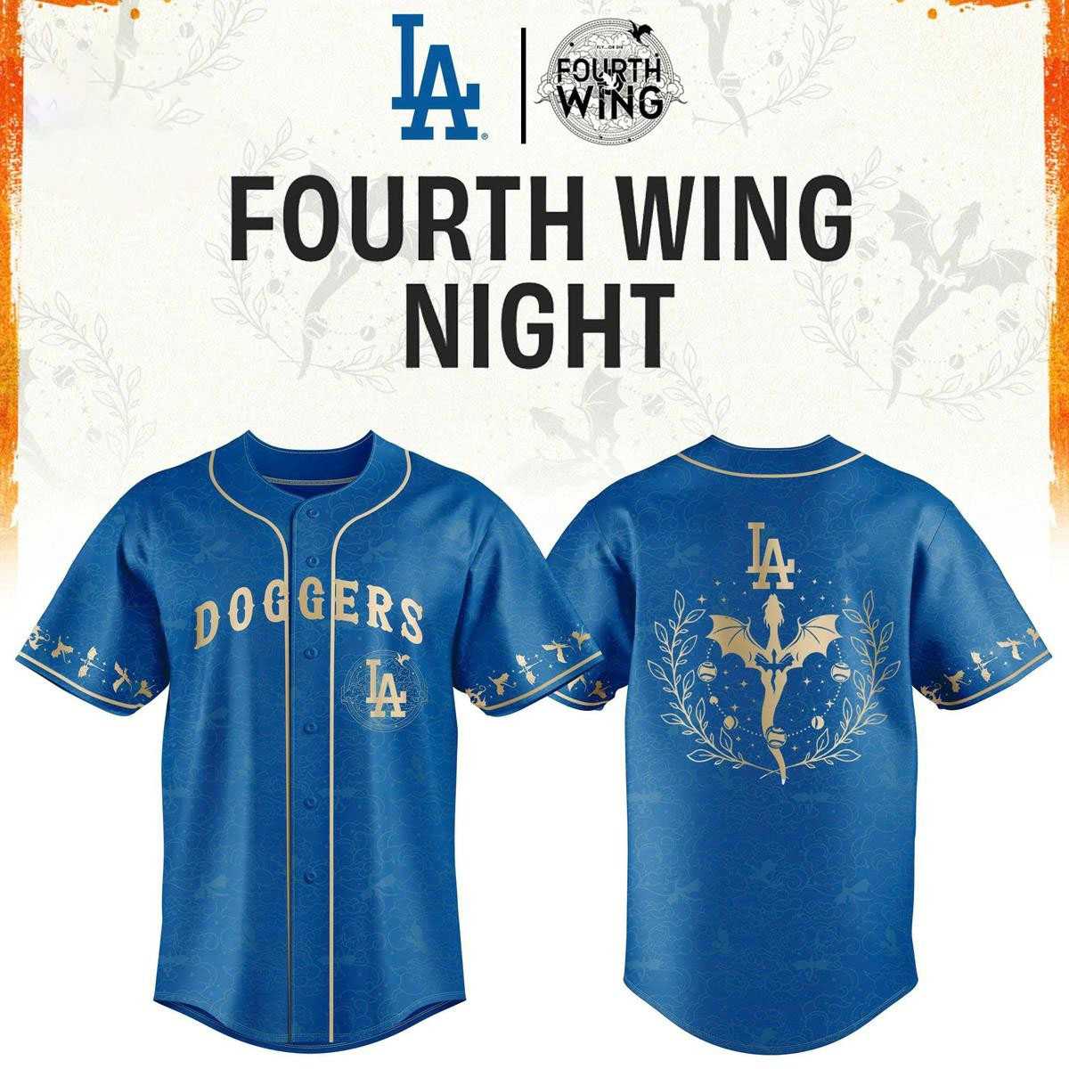 Los Angeles Dodgers Fouth Wings 2026 Night Baseball Jersey