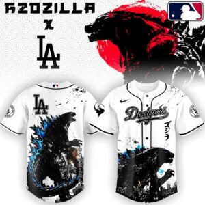 Los Angeles Dodgers Godzilla Monster Baseball Jersey