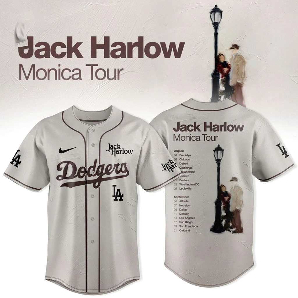 Los Angeles Dodgers Jack Harlow Monica Tour Jersey Los Angeles Dodgers Jack Harlow Monica Tour Jersey