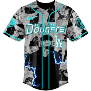 Los Angeles Dodgers Jujutes Kaisen Infinite Void Baseball Jersey