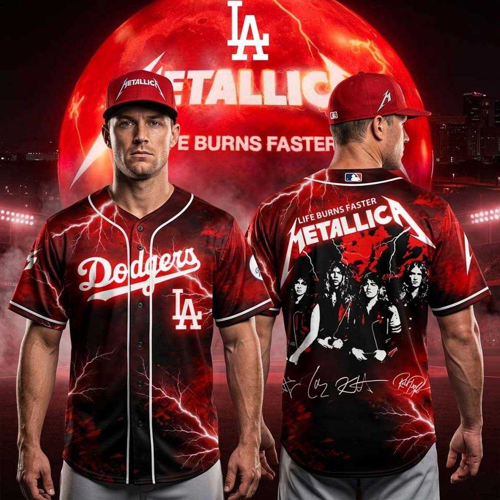 Los Angeles Dodgers Metallica Special Edition Jersey
