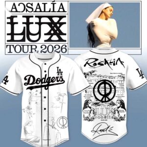 Los Angeles Dodgers Rosalia LUX Tour 2026 Baseball Jersey