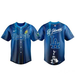 Los Angeles Dodgers Salvadoran Heritage Day 2026 Baseball Jersey