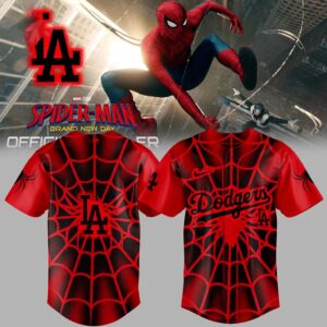 Los Angeles Dodgers Spider Man Brand New Day Special Baseball Jersey