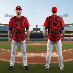 Los Angeles Dodgers Spider Man Brand New Day Special Baseball Jersey 5