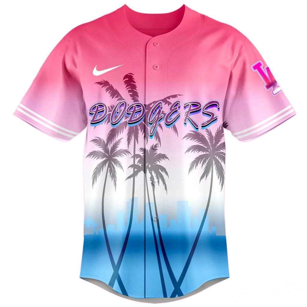 Los Angeles Dodgers Vice Summer Vibes Baseball Jersey Los Angeles Dodgers Vice Summer Vibes Baseball Jersey