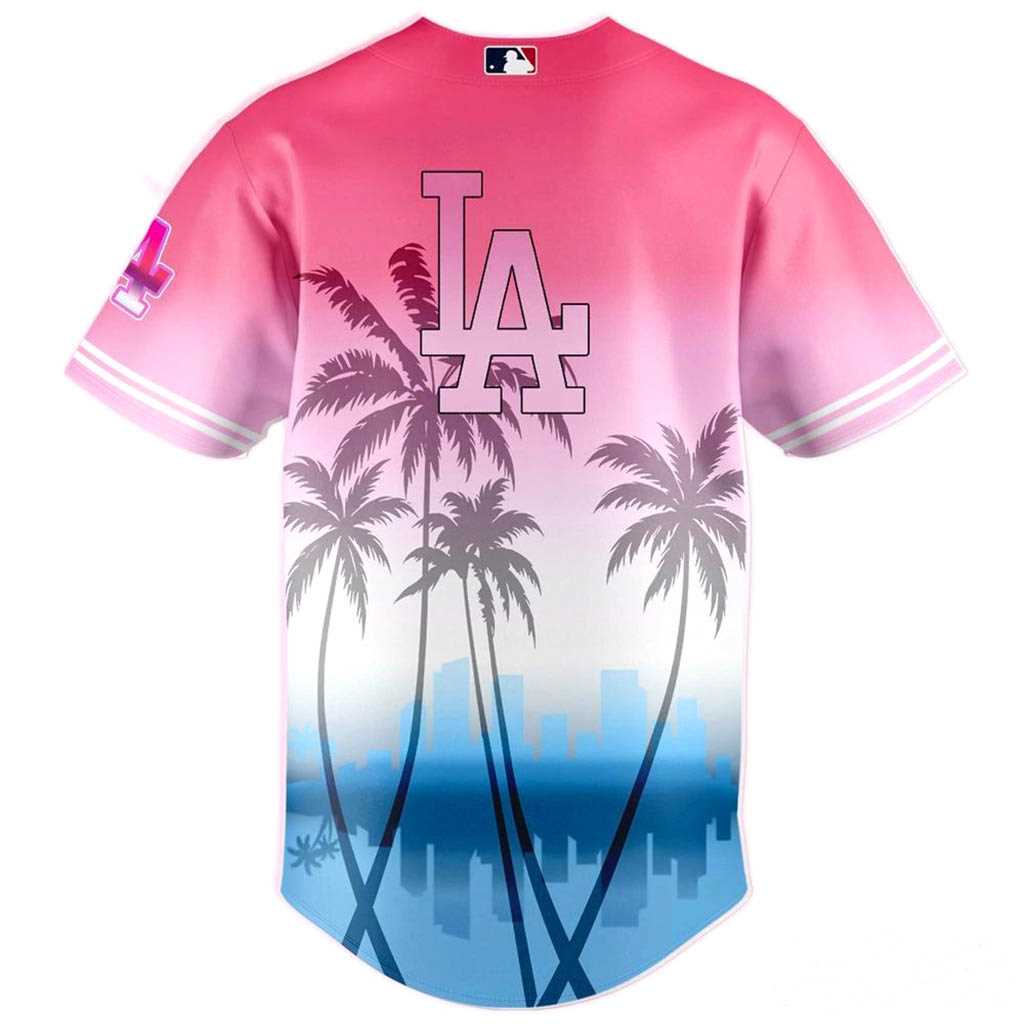 Los Angeles Dodgers Vice Summer Vibes Baseball Jersey Los Angeles Dodgers Vice Summer Vibes Baseball Jersey