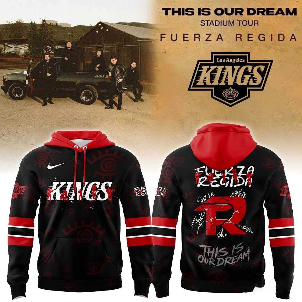 Los Angeles Kings Fuerza Regida 2026 This Is Our Dream Tour Hoodie