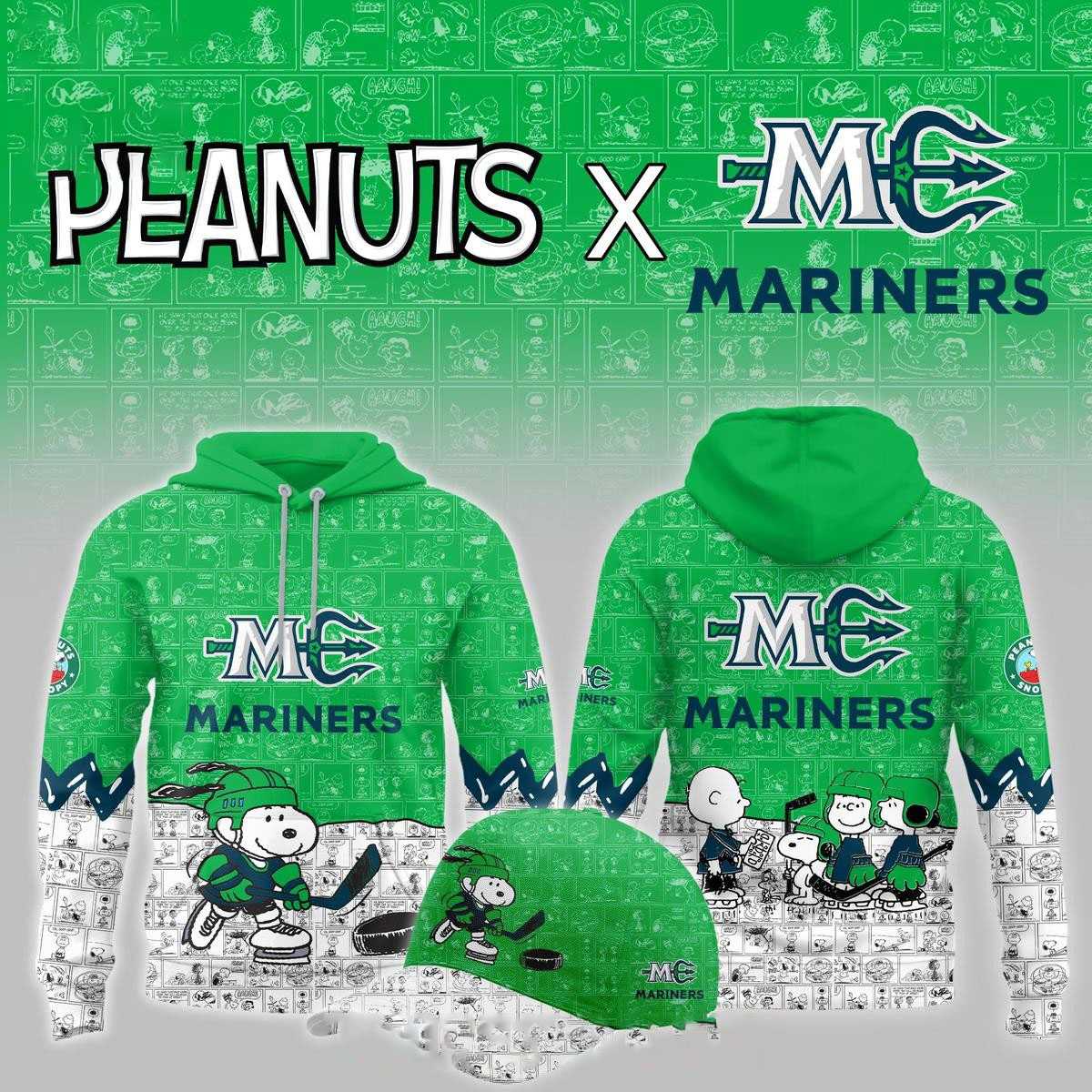 Maine Mariners Peanuts Night 2026 Celebrating Hoodie