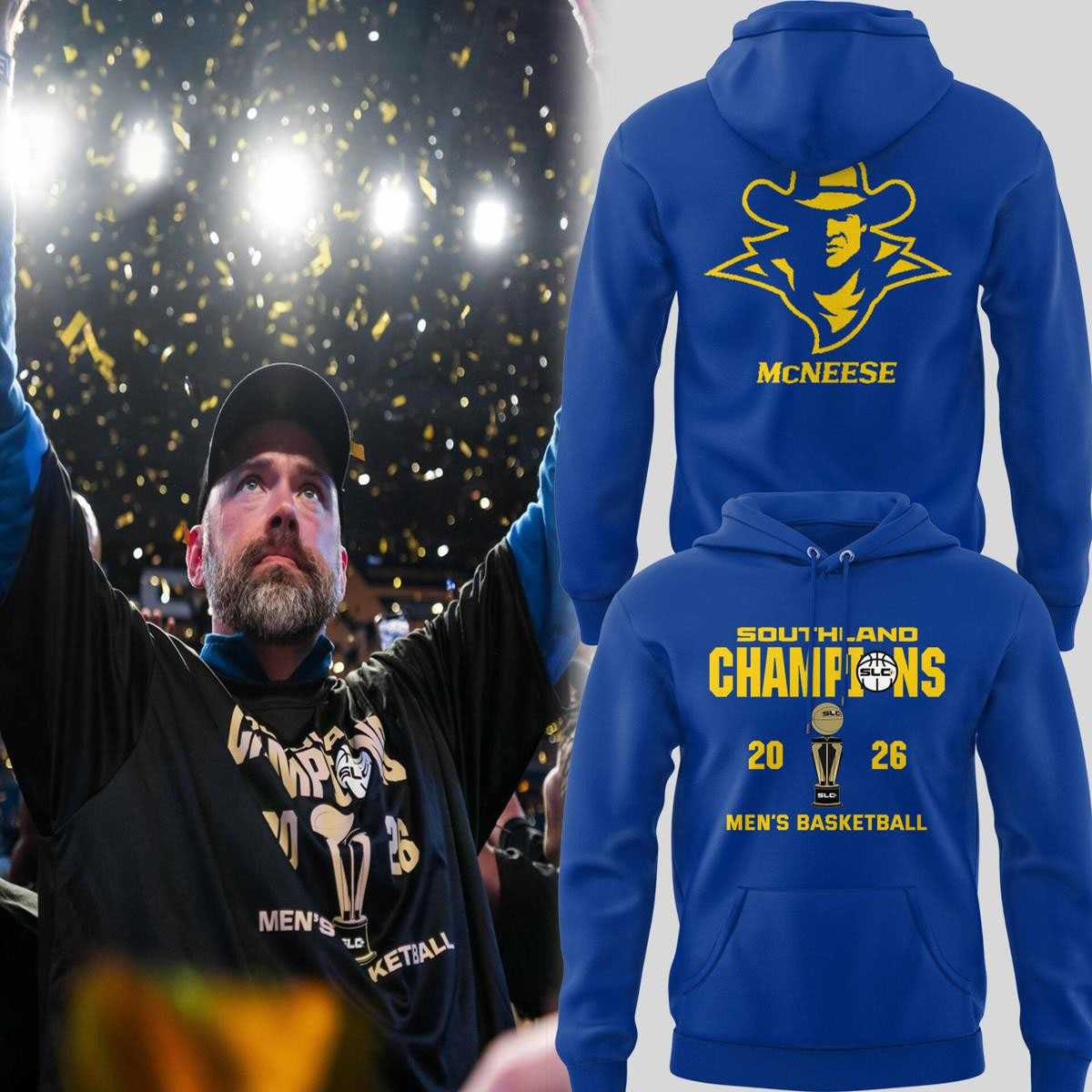 Mc Neese State Cowboys Southland Conference Champions 2026 Hoodie Tee