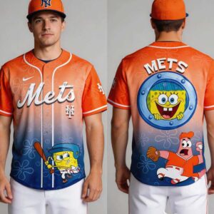 Mets SpongeBob SquarePants MLB All Teams Home Run Baseball Jersey