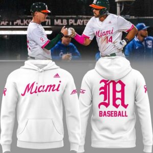 Miami Hurricanes Baseball Fight Against Cancer 2026 Night Hoodie Tee