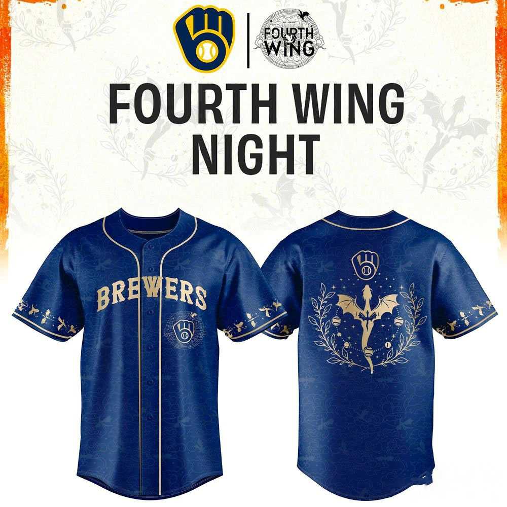 Milwaukee Brewers Fourth Wing Night Dragon 2026 Jersey Milwaukee Brewers Fourth Wing Night Dragon 2026 Jersey