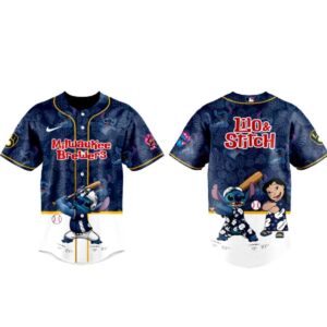 Milwaukee Brewers Lilo Stitch Night 2026 Baseball Jersey
