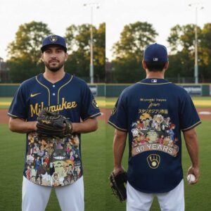 Milwaukee Brewers Studio Ghibli 40th Anniversary Jersey