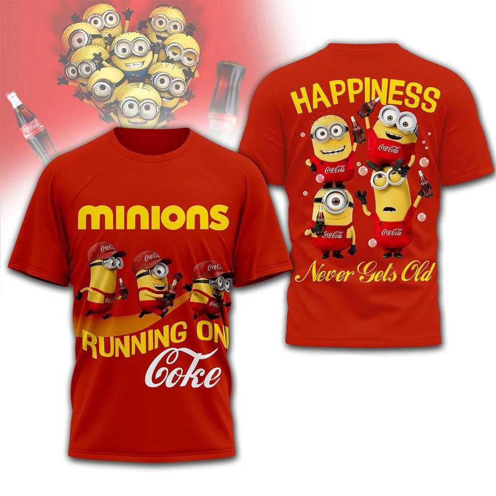 Minions Coca-Cola Running On Coke Shirt Hoodie Minions Coca-Cola Running On Coke Shirt Hoodie