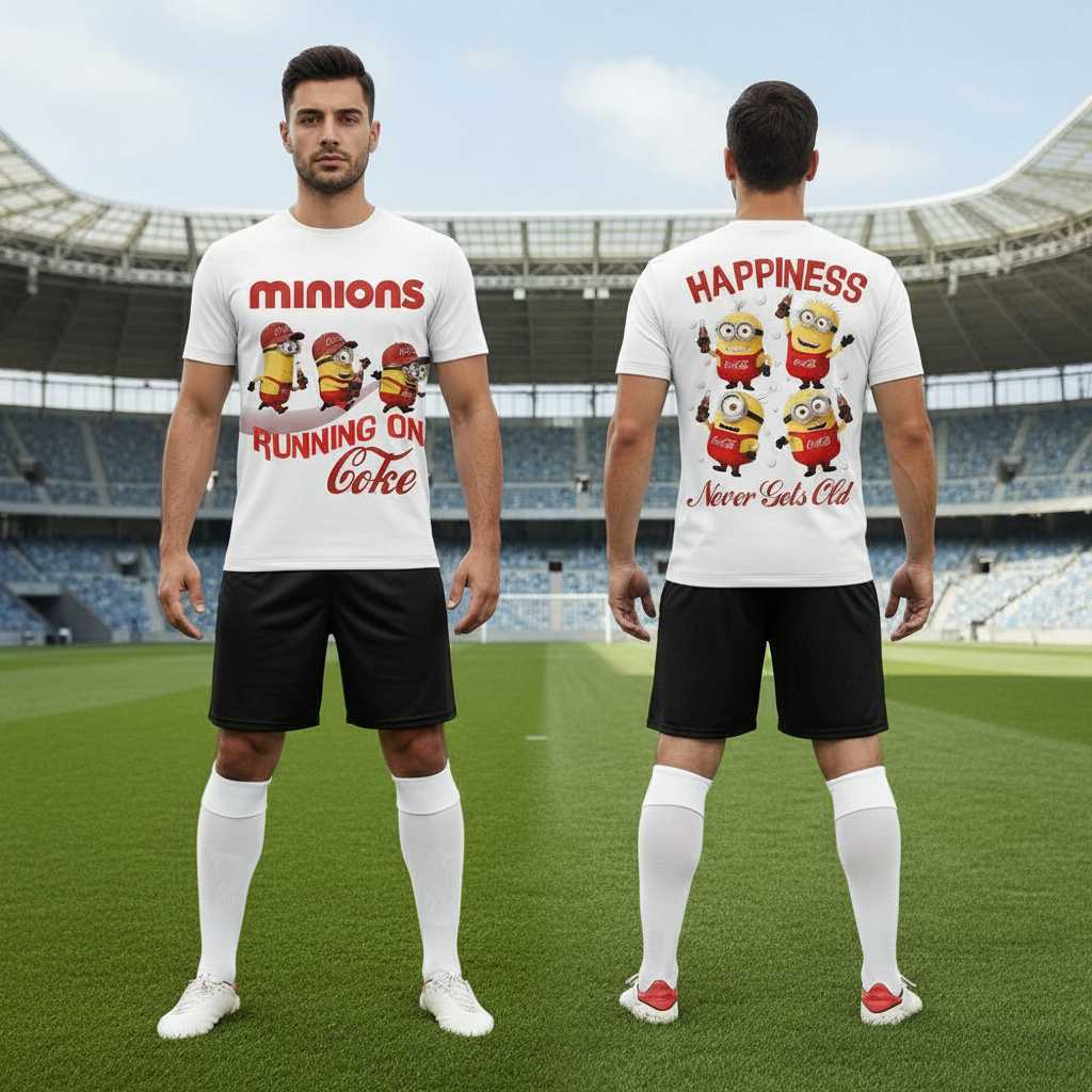 Minions Coca-Cola Running On Coke White Shirt Hoodie Minions Coca-Cola Running On Coke White Shirt Hoodie