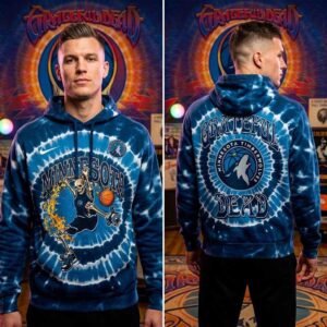Minnesota Timberwolves Grateful Dead Skeleton Dunker 2026 Hoodie Tee