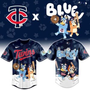 Minnesota Twins Bluey Night Limited Baseball Jersey