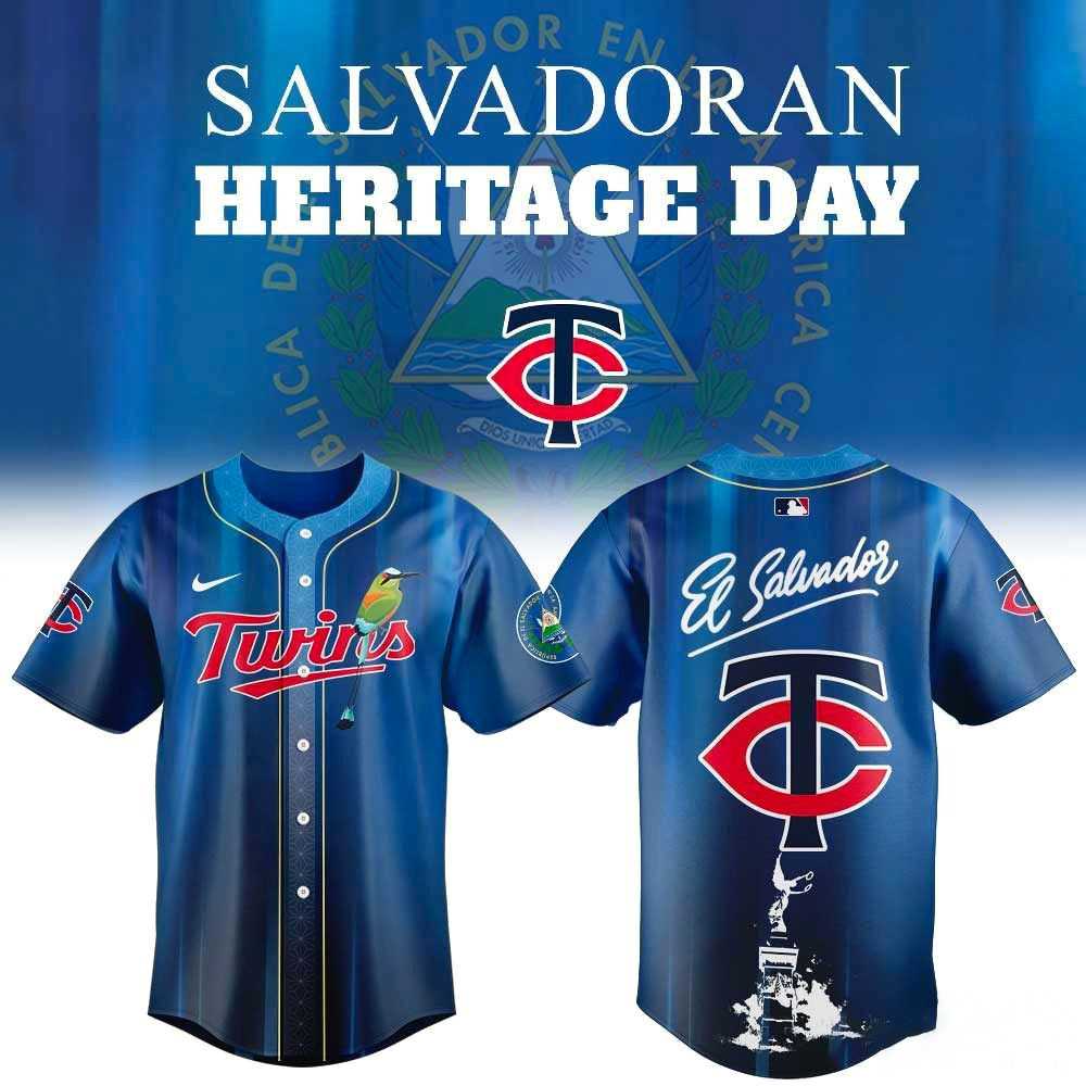 Minnesota Twins Salvadoran Heritage Day 2026 Baseball Jersey