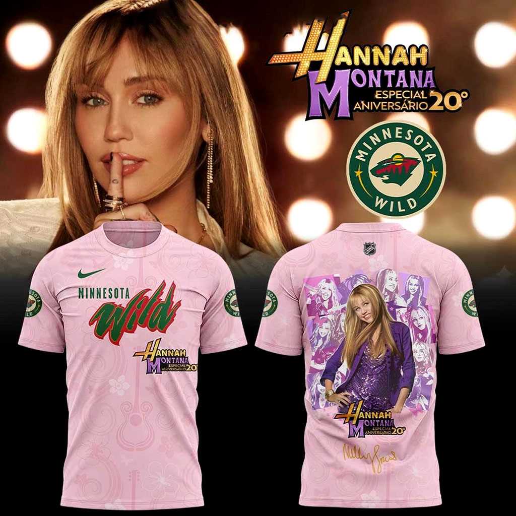 Minnesota Wild Celebrate Hannah Montana 20th Anniversary Shirt Hoodie Minnesota Wild Celebrate Hannah Montana 20th Anniversary Shirt Hoodie