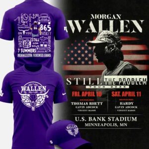 Morgan Wallen Minnesota Vikings T- Shirt